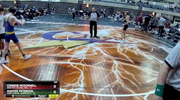 127 lbs Quarterfinals (8 Team) - Brody Bergeron, Saint Michael Albertville vs Brody Banse, Gale-Ett.-Tr./Mel.-Min.