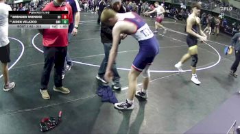 220 lbs Cons. Round 2 - Aiden Velazco, Syracuse Mat Club vs Brenden Wieneke, Neligh Oakdale