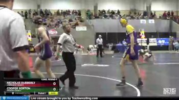 A 152 lbs Cons. Round 1 - Nicholas Dubberly, Lawrence County vs Cooper Horton, Marion County