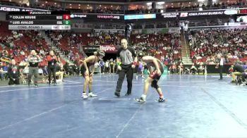 3A-132 lbs Cons. Round 3 - Collin Kruse, North Scott vs Luis Avalos, Council Bluffs Abraham Lincoln