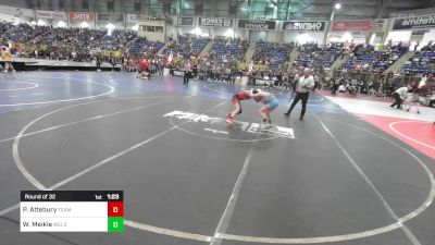 90 lbs Round Of 32 - Payson Attebury, Team Grand Valley Elite vs Wayland Meikle, Weld Central Middle School