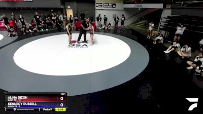 120 lbs Round 2 (16 Team) - Alina Dizon, SJWA-FR vs Kennedy Russell, NAWA-FR