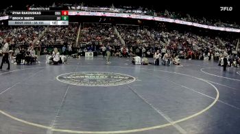 3A 150 lbs Cons. Round 2 - Ryan Rakouskas, Cedar Ridge vs Brock Smith, Jacksonville High School