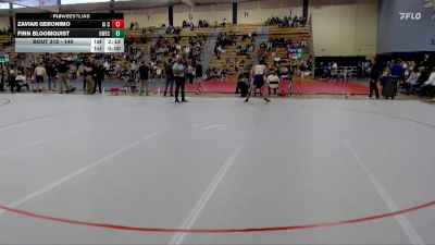 149 lbs Quarterfinal - Finn Bloomquist, UW-Eau Claire vs Zavian Geronimo, Iowa Central Community College