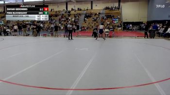 149 lbs Quarterfinal - Finn Bloomquist, UW-Eau Claire vs Zavian Geronimo, Iowa Central Community College