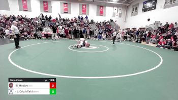 150 lbs Semifinal - Seth Hastey, Bedford vs Jacob Critchfield, Hollis Brookline