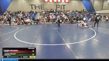 88 lbs Semifinal - Jaxon Millet, Timpanogas vs Ryder Rhoades, Uintah