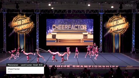 CheerFactor - Day 2 [2024 Phenomenon Level 2 Junior--Small--B D1] 2024 Winner's Choice Championships - Mohegan Sun