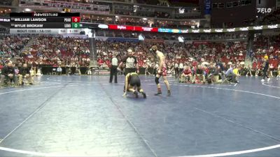 1A-150 lbs Cons. Round 2 - Wylie Brokaw, Lenox vs William Lawson, Pocahontas Area