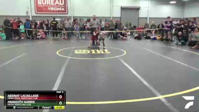 50-54 lbs Round 2 - Aednat Lacaillade, Front Royal Wrestling Club vs Meredith Harris, Majka Wrestling Club