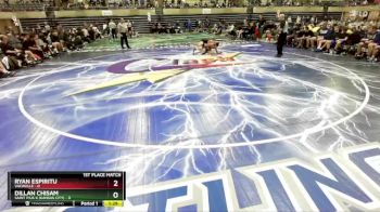 133 lbs Finals (8 Team) - Dillan Chisam, Saint Pius X (Kansas City) vs Ryan Espiritu, Vacaville