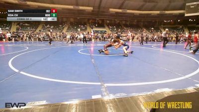 80 lbs Consi Of 4 - Sam Smith, Sebolt Wrestling Academy vs Koa Cu, Monster Garage