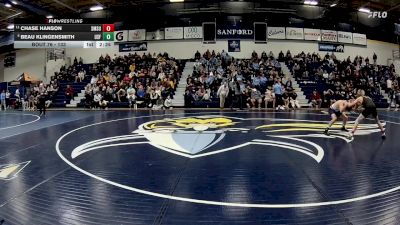 133 lbs Cons. Round 2 - Chase Hanson, Southwest Minnesota State vs Beau Klingensmith, Sioux Falls