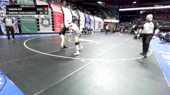 120 Class 2 lbs Cons. Round 3 - Jennifer Lopez-alvarado, North Kansas City vs Dakota Nix, Waynesville