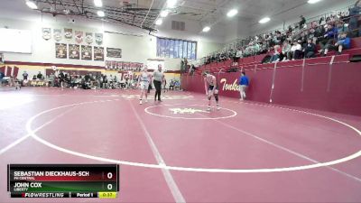 113 lbs 7th Place Match - Sebastian Dieckhaus-Schumer, FH CENTRAL vs John Cox, LIBERTY