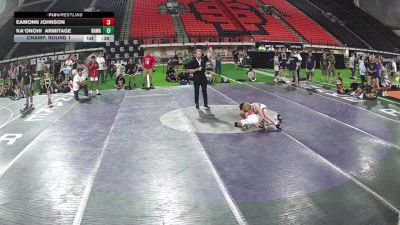 88 lbs Champ. Round 1 - Eamonn Johnson vs Kaʻonohi Armitage, Hawaii