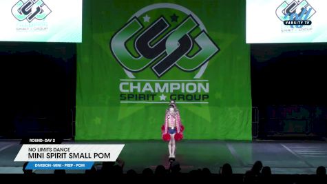 No Limits Dance - Mini Spirit Small Pom [2025 Mini - Prep - Pom Day 2] 2025 CSG Dance Grand Nationals