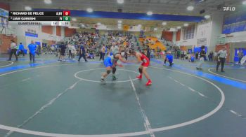 132 lbs Quarterfinal - Richard De Felice, Alemany vs Liam Qureshi, Fountain Valley