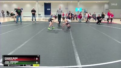 68 lbs Round 4 (6 Team) - Chance Bush, Wolfpack WC vs Josh Weimert, Guerrilla WA