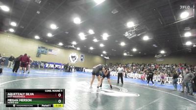 125 lbs Cons. Round 4 - Aquetzaly Silva, East Bakersfield vs Megan Merson, Morro Bay