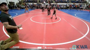 49 lbs Round Of 16 - Ashlyn Taffner, Wyandotte Youth Wrestling vs Jett Bogart, Dark Cloud Wrestling Club