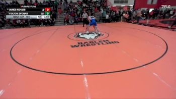 190 lbs Champ. Round 3 - James Koulis, Joliet (WEST) vs Colton Zvonar, Frankfort (LINCOLN-WAY EAST)
