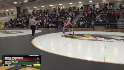 157 lbs Quarterfinal - Brock Woodcock, SIU Edwardsville vs Ethen Miller, Maryland