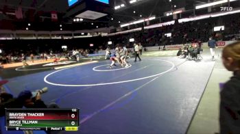 132 lbs Cons. Round 2 - Bryce Tillman, Peninsula vs Brayden Thacker, White River