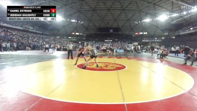 Boys 3A 150 lbs Cons. Round 3 - Daniel Estrada, Kent Meridian vs Jedidiah Golightly, Hermiston