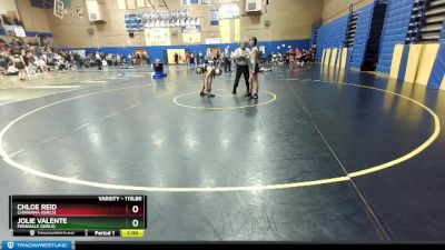 115lbs Cons. Round 2 - Jolie Valente, Ferndale (Girls) vs Chloe Reid, Chiawana (Girls)