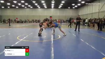 157 lbs Round Of 16 - Genaro Pino, Team Pueblo vs Kelin Abbas, Culver Mat Club