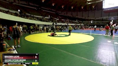 National 6-8 130 Round 1 - Brayden Lucas, Williamsburg Wrestling Club vs Zayden Wyche-boone, Warmup Gang Wrestling Club