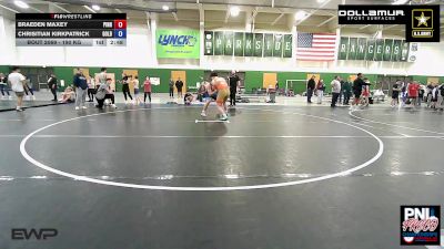 190 kg Rr Rnd 2 - Braeden Maxey, Pinnacle Wrestling Club vs Chrisitian Kirkpatrick, Gold Rush Wrestling