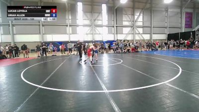126 lbs Cons. Round 3 - Lucas Loyola, Inland Northwest Wrestling Training Center vs Uriah Allen, NWWC