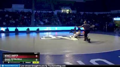 157 lbs Finals (2 Team) - Wyatt Sheets, Oklahoma State vs Giano Petrucelli, Air Force