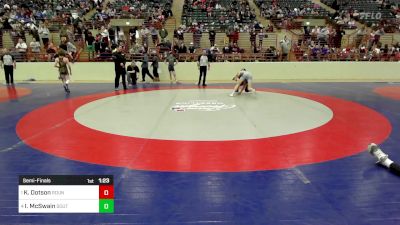 110 lbs Semifinal - Kameron Dotson, Roundtree Wrestling Academy vs Isaiah McSwain, South Forsyth WAR Wrestling Club