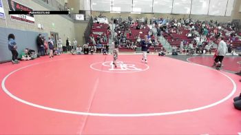 48-51 lbs Round 1 - Wrenley Reynolds, 208 Badgers Wrestling Club vs Tommy Steel Hallford, Fighting Squirrels Wrestling Club
