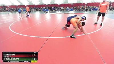 138 lbs Round 3 (6 Team) - Ty Marrow, Bemidji vs Kaden Johnson, IL Top Dawgs-ORANGE