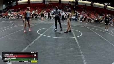 110 lbs Round 4 (8 Team) - Emma Mantei, Meridian Maniacs vs Brinley Dinzeo, Silo WC