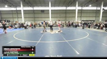 147 lbs Semifinal - Brock Armstrong, Canfield Middle School vs Lucas Martinez, East Valley Middle School