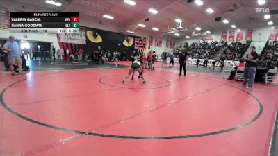 110 lbs Champ. Round 2 - Jianna Goodwin, Olympian vs Valeria Garcia, Villa Park