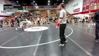 190 lbs 1st Place Match - Timothy Robinson, Green River vs Brady Dibble, Natrona County