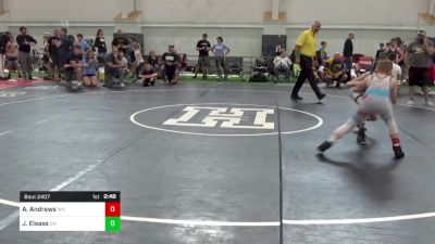 85-J lbs Consi Of 16 #1 - Aiden Andrews, WV vs Jase Elsass, OH