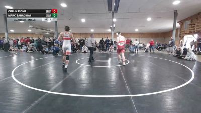 160 lbs Quarterfinal - Collin Fionr, Smethport vs Marc Saracinaj, Shavertown