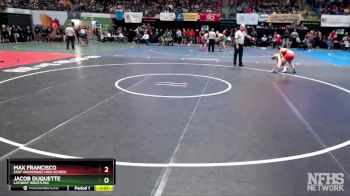 112 lbs Quarterfinal - Max Francisco, East Anchorage High School vs Jacob Duquette, Lathrop Wrestling