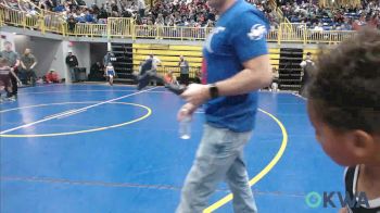 46 lbs Round Of 16 - Ryder Aguilar, Newkirk Takedown Club vs Sebastian Ramos, Huskey Wrestling Club