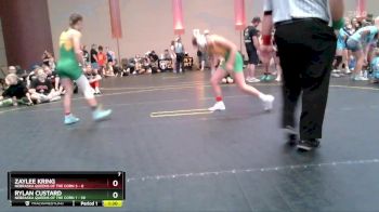 100 lbs Round 3 (4 Team) - Rylan Custard, Nebraska Queens Of The Corn 1 vs Zaylee Kring, Nebraska Queens Of The Corn 3