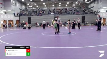56-61 lbs Cons. Semi - Tanner Alley, St. Malachy Catholic Church vs Brylin Hipsher, RHYNO ACADEMY Of WRESTLING