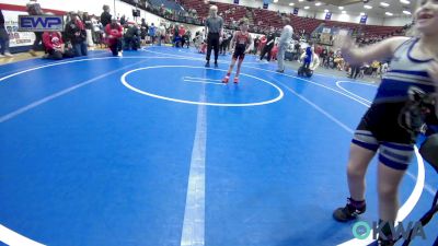 55 lbs Quarterfinal - Brock Villines, Weatherford Youth Wrestling vs Emerly Pretty Bear, Harrah Little League Wrestling