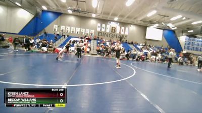 82 lbs 1st Place Match - Beckam Williams, Northside Wrestling Club vs Kysen Lance, Uintah Jr High Wrestling